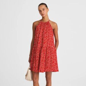 Madewell Drop-Waist Mini Dress in Dot NWT